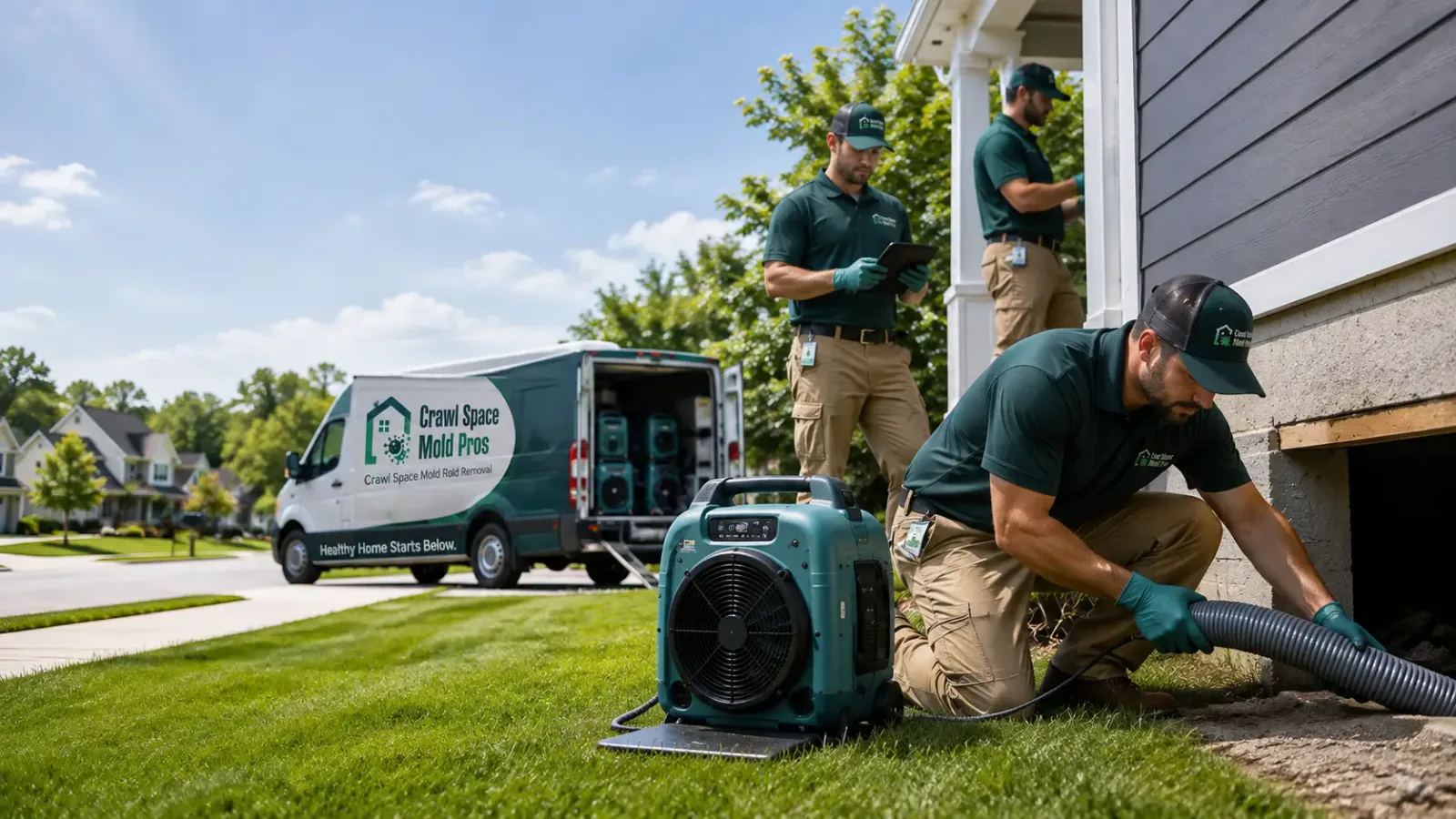 Crawl Space Mold Removal in Twin Lakes, WI